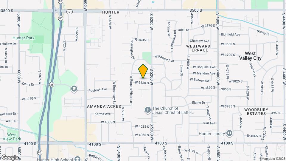 5256 W 3830 S, Unit #A Map and Location Details