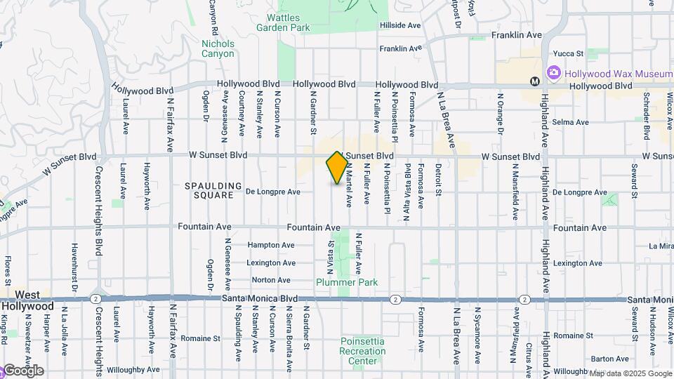 1412 N Vista St Map and Location Details