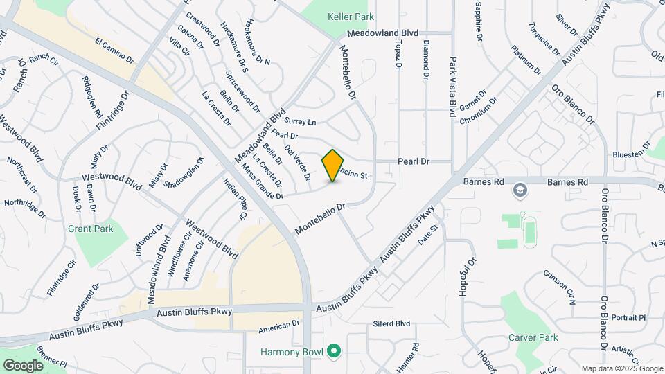 3823 Mesa Grande Dr Map and Location Details