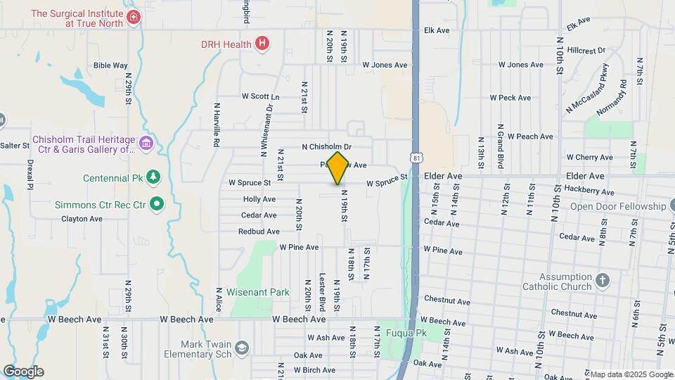 1924 W Spruce Ave Map and Location Details