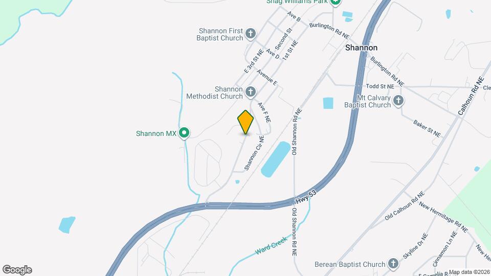 215 Shannon Cir NE Map and Location Details