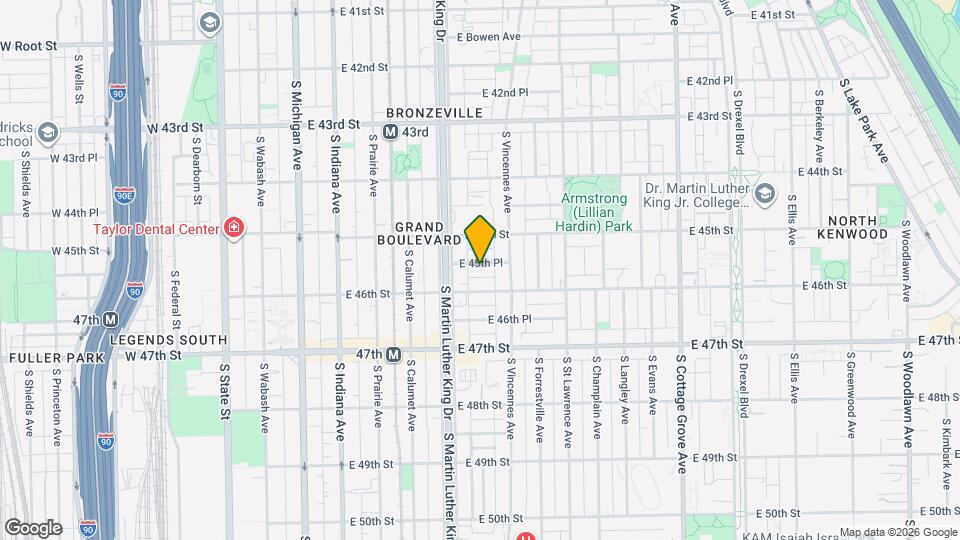 429 E 45th Pl, Unit Garden Map and Location Details