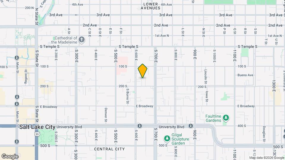 625 E 200 S Map and Location Details