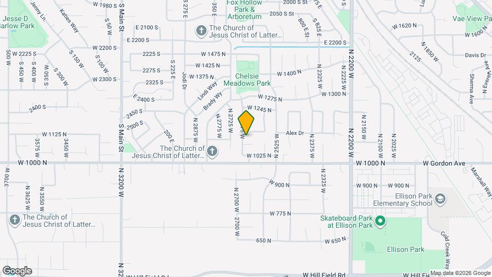 1102 N 2675 W Map and Location Details