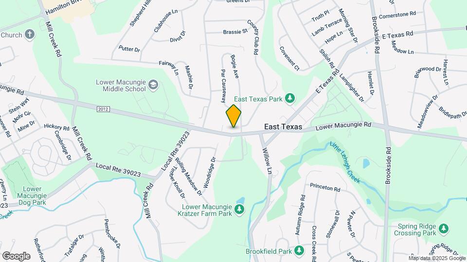 5893 Lower Macungie Rd Mapa y Detalles de la Ubicación
