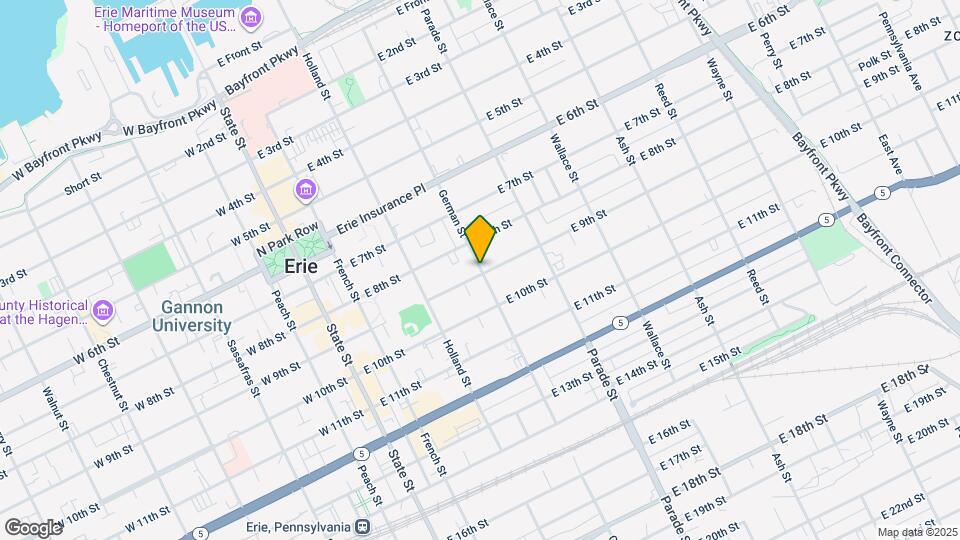 833 German St Map and Location Details