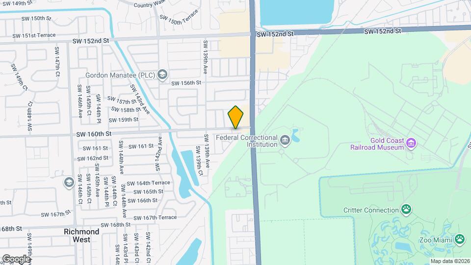 13741 SW 160th Terrace Map and Location Details