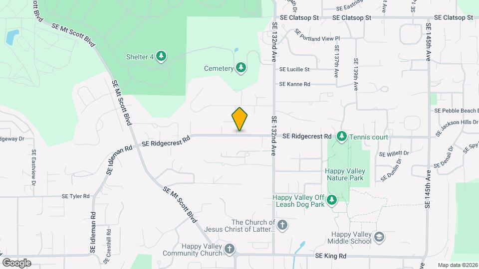 12917 SE Ridgecrest Rd Map and Location Details