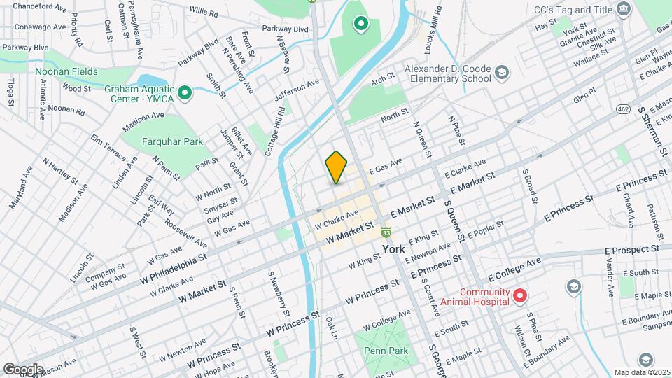 127 N Beaver St Map and Location Details