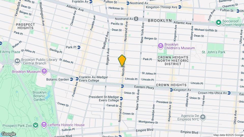 782 Nostrand Ave Map and Location Details