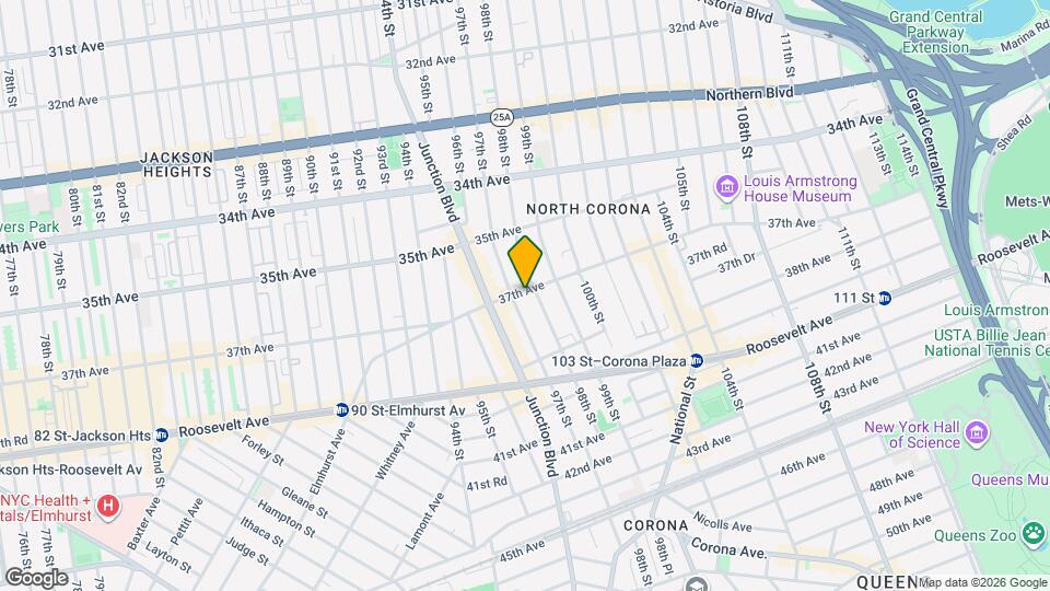 97-12 37th Ave Mapa y Detalles de la Ubicación