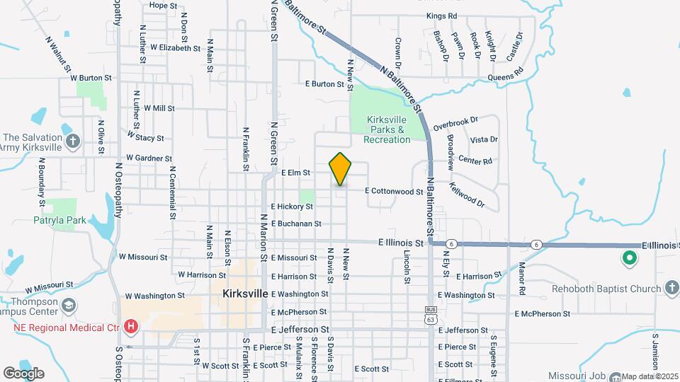 610 E Cottonwood St Map and Location Details