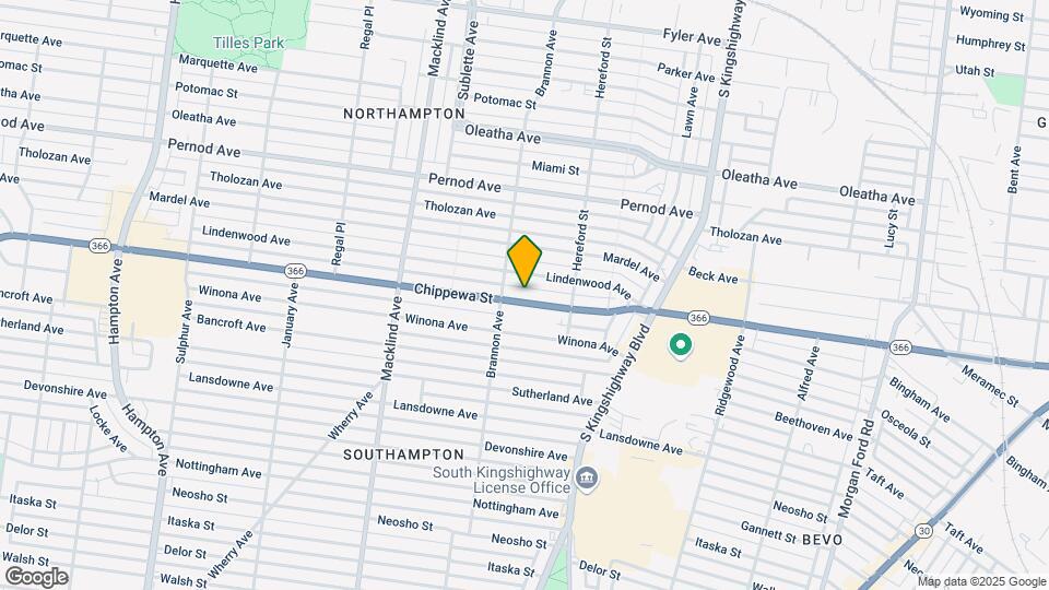 5051 Chippewa St Map and Location Details