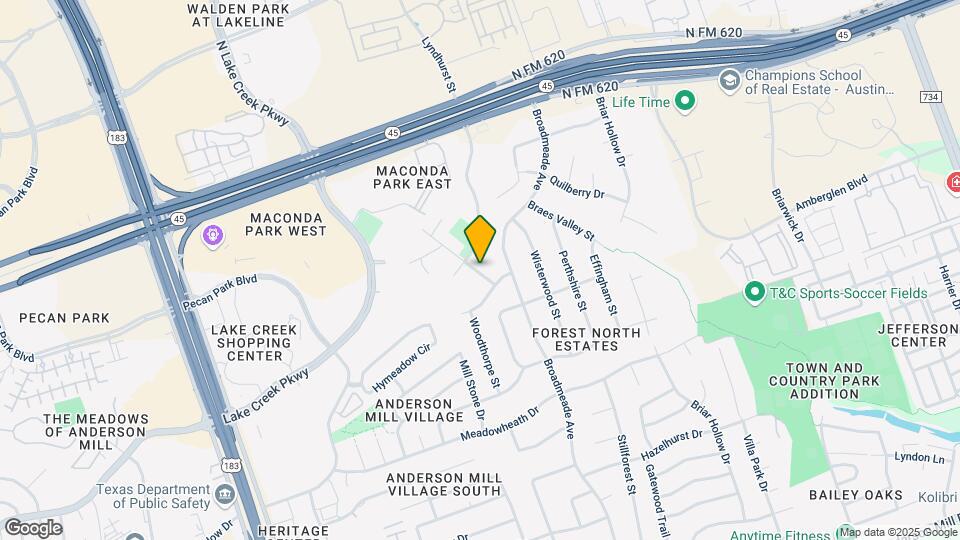9804 Parliament House Rd Map and Location Details