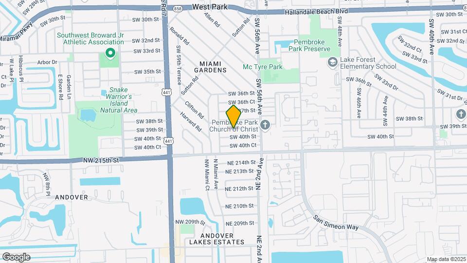 5712 SW 39th St Map and Location Details