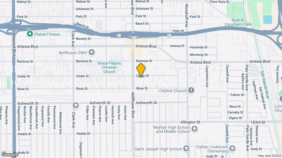 9826 Cedar St Map and Location Details