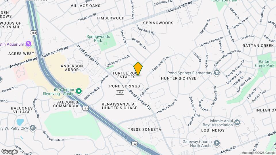 12319 Turtle Rock Rd Map and Location Details