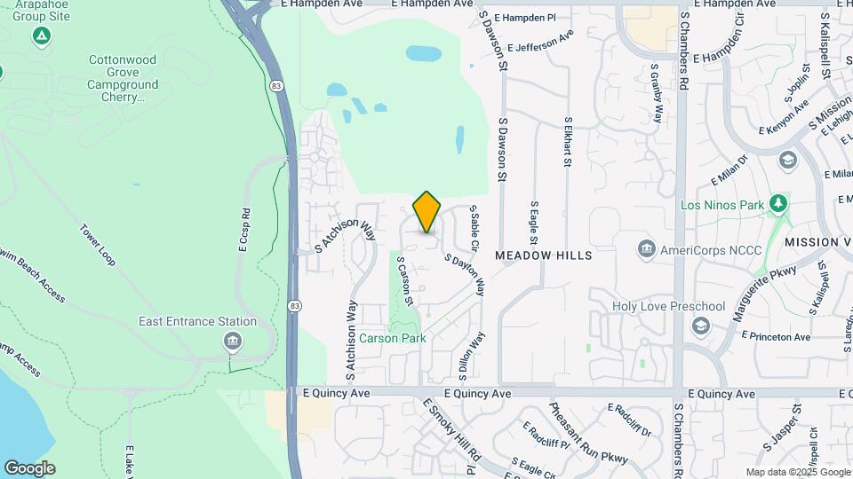 4005 S Dillon Way Map and Location Details