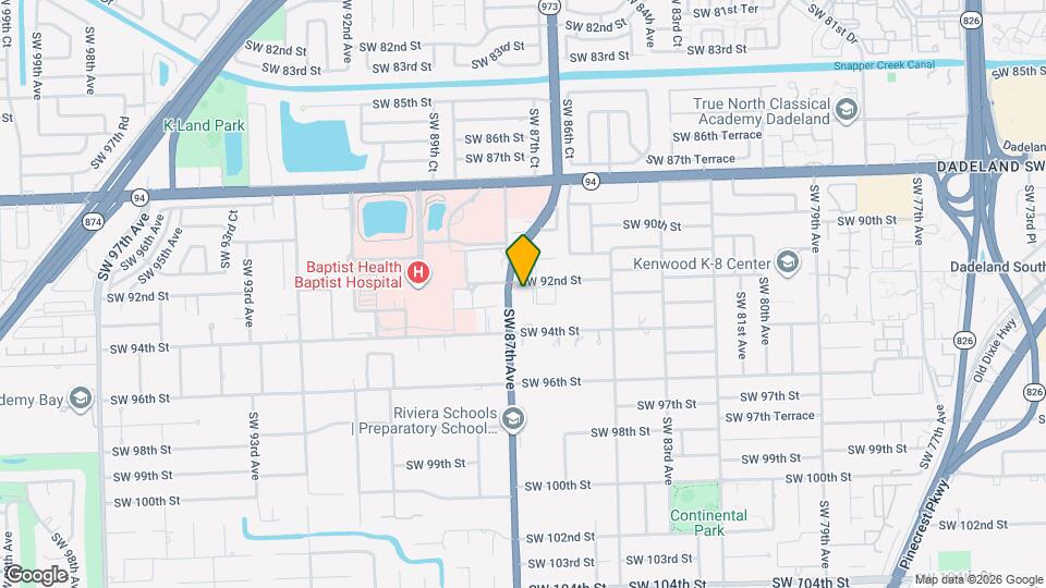 9227 SW 87th Ave, Unit B1 Map and Location Details