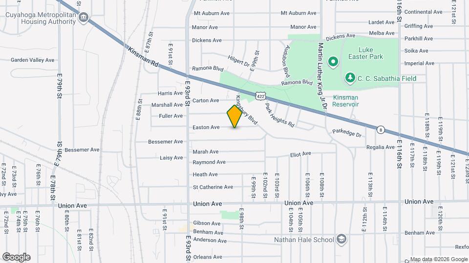 9710 Easton Ave Map and Location Details
