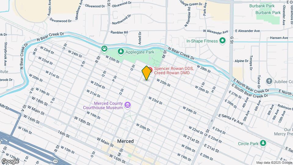 617 W Santa Fe Ave Mapa y Detalles de la Ubicación