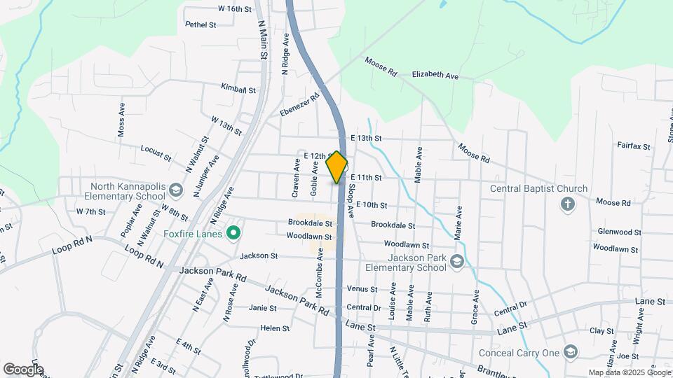 1009 N Cannon Blvd Map and Location Details