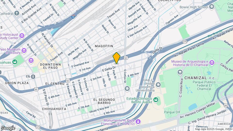 1313 Delta Dr Mapa y Detalles de la Ubicación