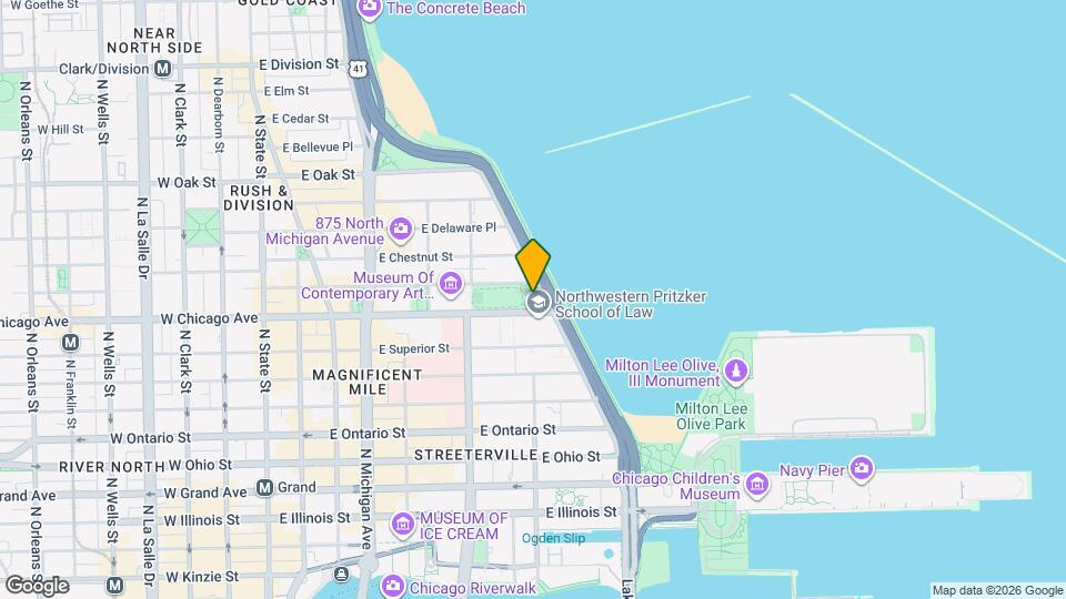 808 N Lake Shore Dr, Unit 1401 Map and Location Details