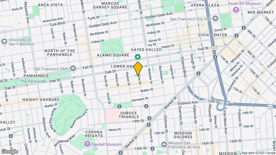 349 Fillmore Street Mapa y Detalles de la Ubicación