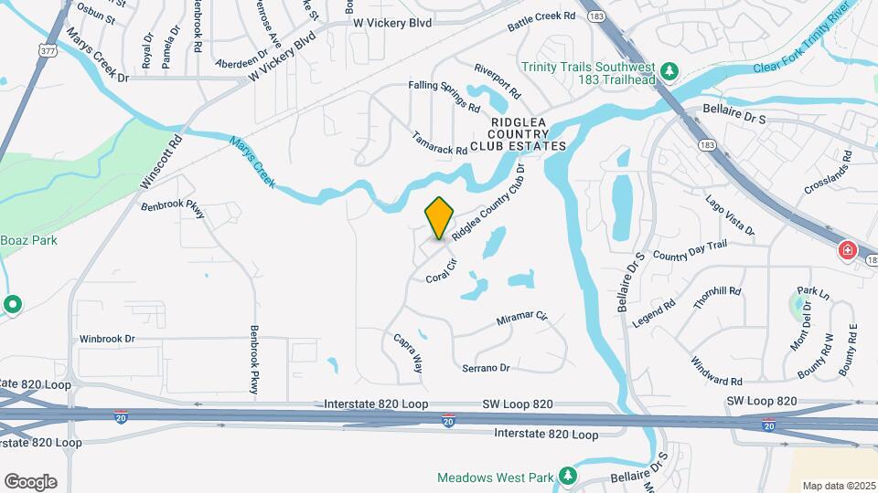 4104 Ridglea Country Club Dr Map and Location Details
