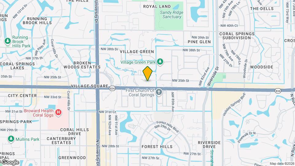 8710 NW 35th St Map and Location Details