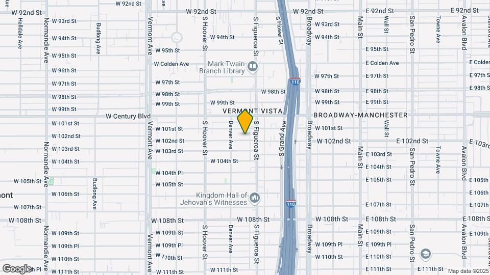 523 W 102nd St Map and Location Details