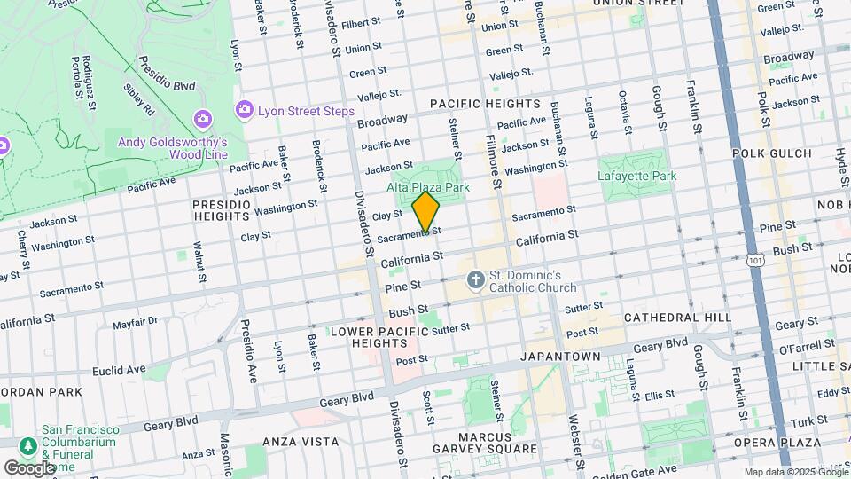 2707 Sacramento St Mapa y Detalles de la Ubicación