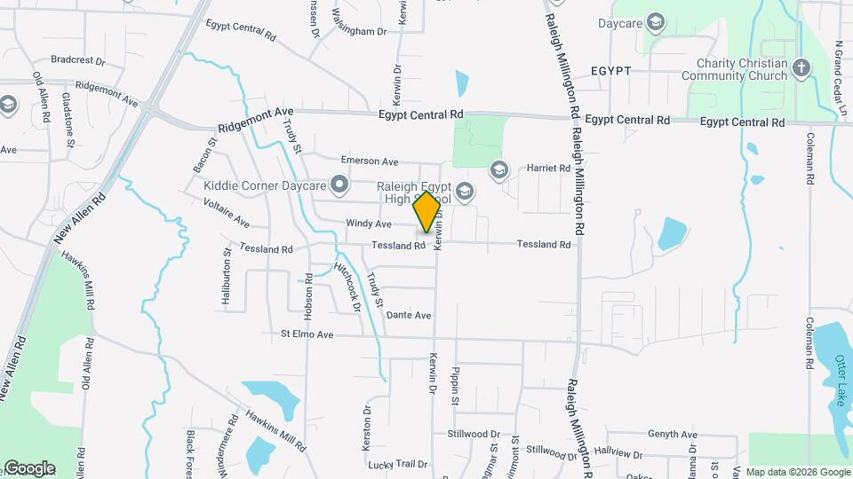 3916 Tessland Rd Map and Location Details