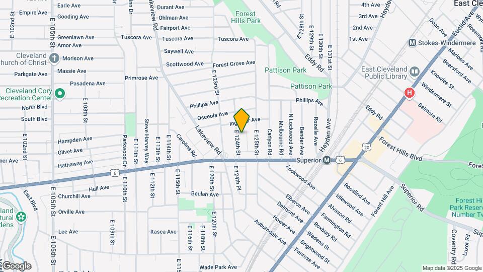 1239 E 124th St Map and Location Details