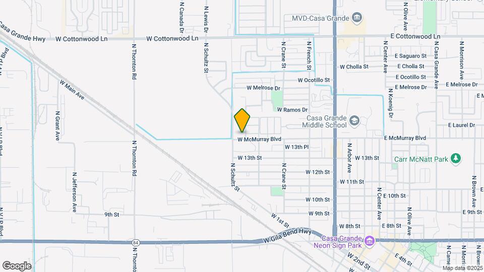 1401 N Houck St Map and Location Details