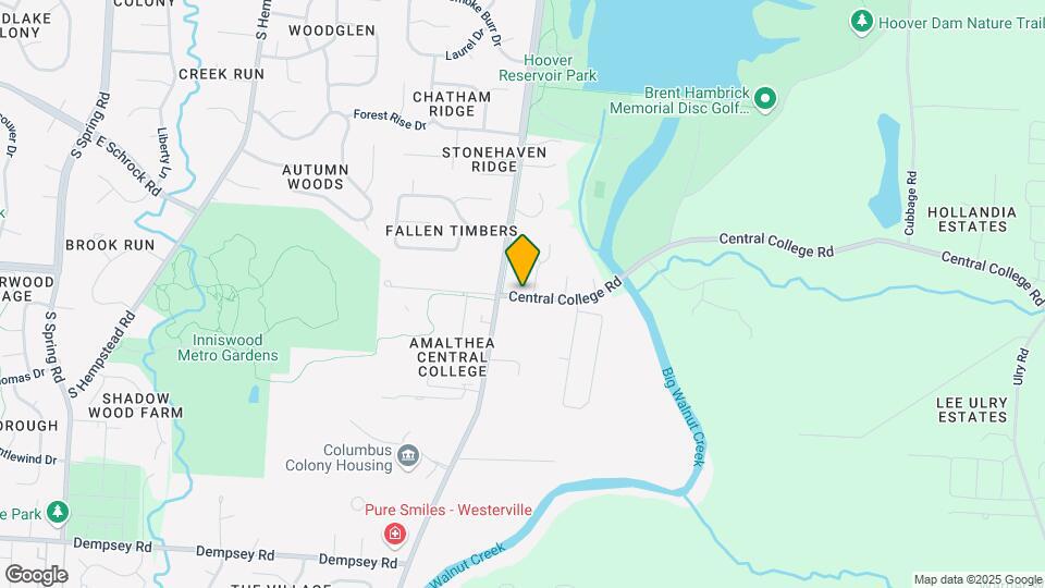 1230 Central College Rd Map and Location Details