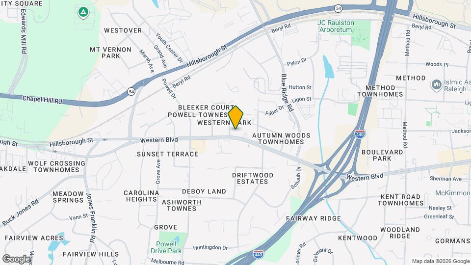 4916 Western Blvd Mapa y Detalles de la Ubicación