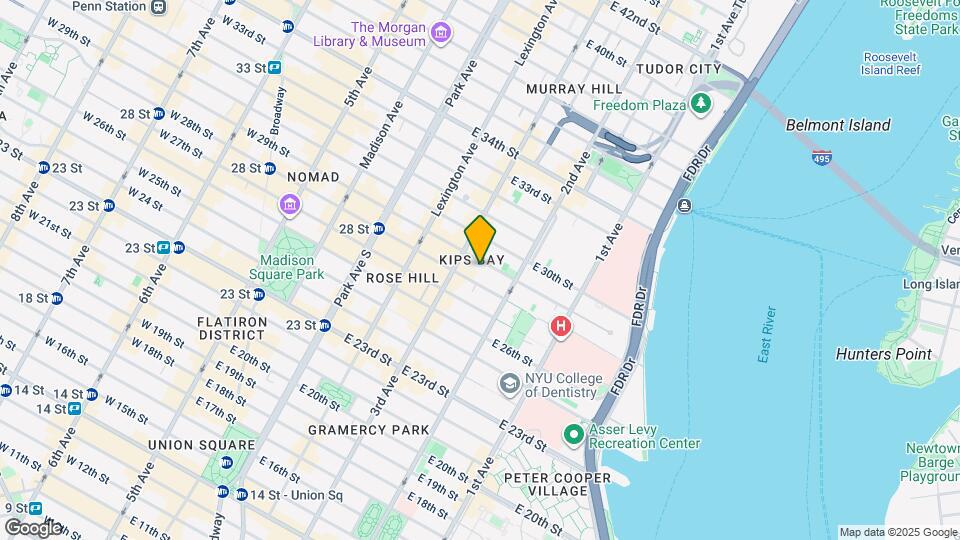 212 E 29th St Map and Location Details