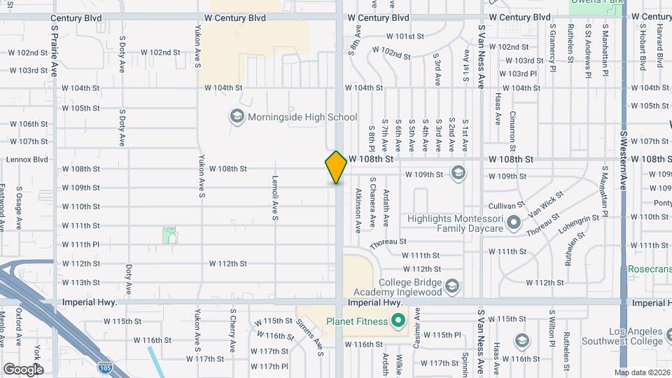 3118 W 109th St, Unit 3118 .75 Mapa y Detalles de la Ubicación