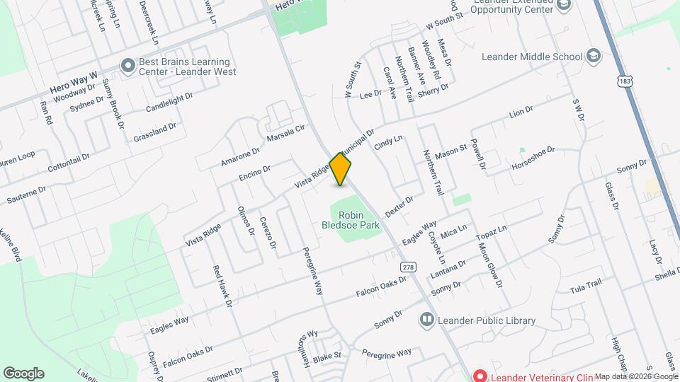 529 Cerrito Cove Map and Location Details