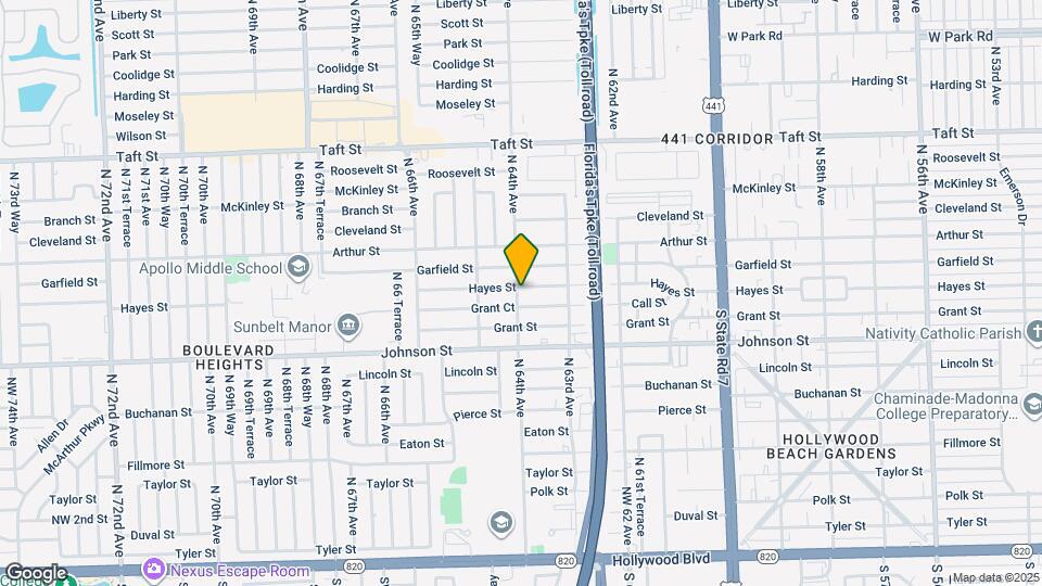 6390 Hayes St Map and Location Details