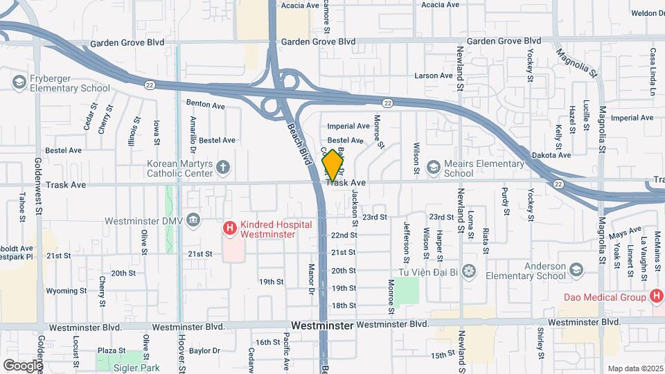 8032 Trask Ave Map and Location Details