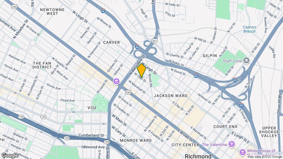 407 W Clay St Map and Location Details