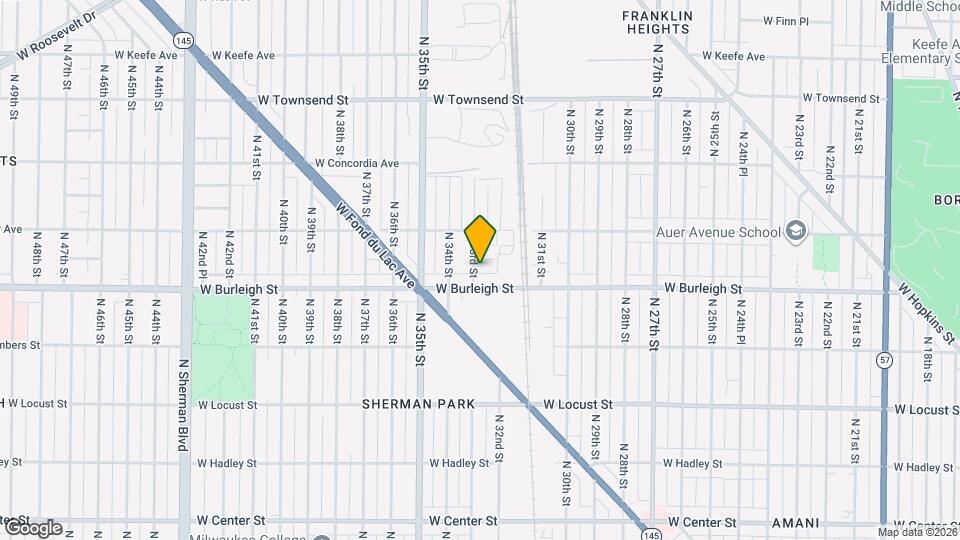 3124 N 33rd St Map and Location Details