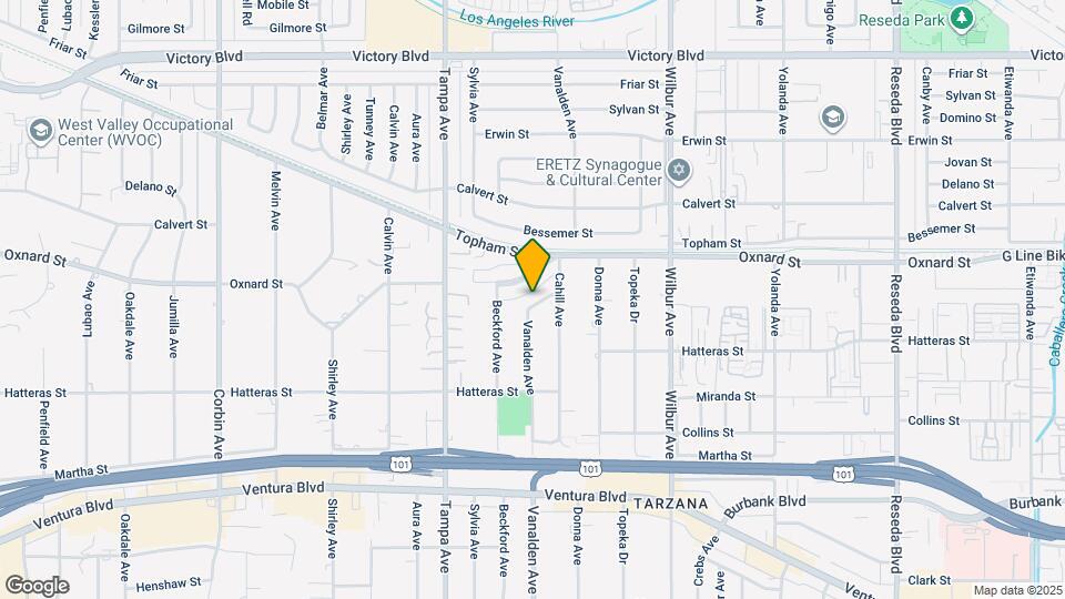 5955 Vanalden Ave Mapa y Detalles de la Ubicación