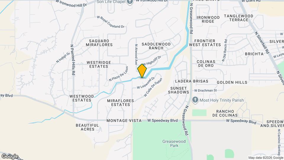 1430 N Leawood Pl Mapa y Detalles de la Ubicación