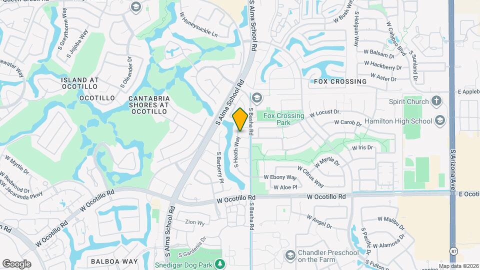 846 W Carob Dr Map and Location Details