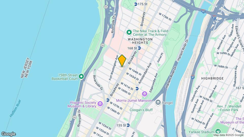 601 West 163rd Street Map and Location Details