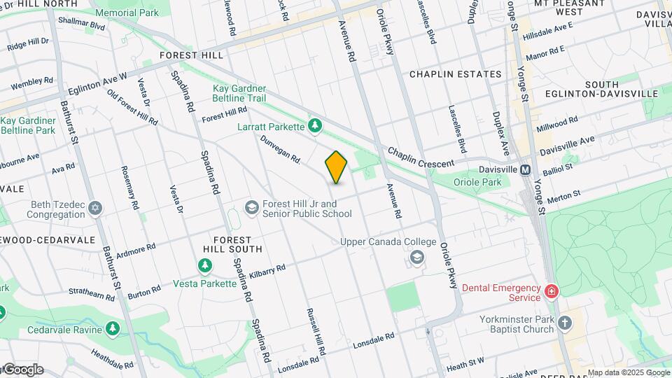 173 Dunvegan Rd. Map and Location Details